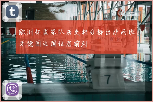欧洲杯国家队历史积分榜出炉西班牙德国法国位居前列