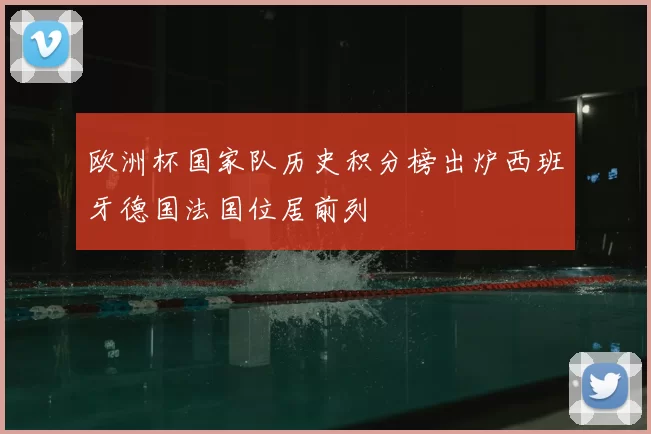 欧洲杯国家队历史积分榜出炉西班牙德国法国位居前列